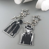 Anime BSD Dazai Osamu and Chuuay Keychain Bungou Stray Dogs Soukoku Inspiration Key Ring CosplayAcce