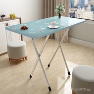 Rectangular Folding Table for Rental Houses, Suitable for Street Vending, Study, Dining, Home Use, D
