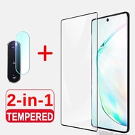 2-in-1 Tempered Glass Samsung Note 10 20 Plus 8 9 S20 S10 S9 S8 Plus Ultra Camera Screen Protector Screen Film