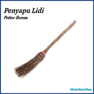 Penyapu Lidi Bertangkal Penyapu Buluh Lidi Kelapa Batang Buluh Coconut Leaf Broom Rattan Handle Harr