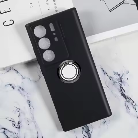 For ZTE Axon 40 Ultra 6.8" 2022 A2023P Back Ring Holder Bracket Phone Case Smartphone TPU Soft Silic