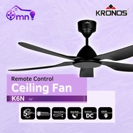 𝐒𝐈𝐑𝐈𝐌 DEKA KRONOS K6 DC Motor 40" 56 Inch 5 Blade 24 Speed Remote Control Ceiling Fan K6DC Kipas Sil