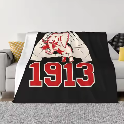 Delta 1913 Sigma Theta For Fans Throw Blanket Dorm Room Essentials Sofa Throw Blanket
