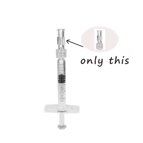 100PCS Plastic Luer Lock Syringe Connector Sterile Transparent Adapter Double Joints Coupler , luer 