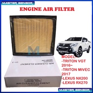 Mitsubishi Engine Air Filter for Triton VGT 2016 Mivec 2017 Lexus NX200 RX270 RX400H (1500A608)