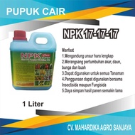 Pupuk Tanaman Padi Cabe Pupuk Pelengkap NPK Cair Super 17 1 LITER penyubur daun batang akar bunga da