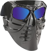 EKIND Tactical 's Mask, Retro Motorcycle Goggles | Safety Goggles Mask UV400 Protection Compatible for Nerf N-Strike Elite Toy Gun Game Rival Ball