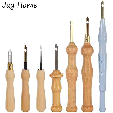 7Pcs Embroidery Punch Needle Set Adjustable Punch Needle Cross Stitch Embroidery Pens for Stitching 