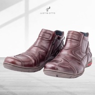 Justin otto sepatu boots kulit pria art asb 831