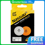 Nassau 3-Star Table Tennis Balls 6-Pack Nxtt Abs 40+ Competition Plastic Ball High Elasticity