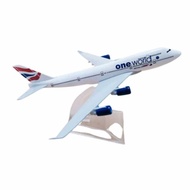 British Airways One World Boeing B747 Aircraft Model 16cm MB16165