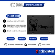 Kingston A400 2.5" SATA Internal Solid State Drive SSD (R: up to 500MB/s & W: 450MB/s) (240GB/480GB/
