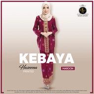 BAJU KEBAYA HASEENA COTTON PRINTED BAJU SONGKET BUNGA TABUR READY MADE