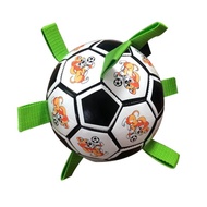 Hot Sale Dog Interactive Pet Football Toys with Grab Tabs Dog Outdoor training Soccer Pet Bite Chew Balls for Dog accessories