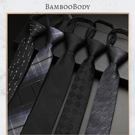 6CM * Business Neck Tie Zip Tie Smart High Quality Neck Tie Formal Tuxedo Tie Adjustable