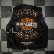 rompi kulit harley davidson (Vest Leather Harley Davidson)