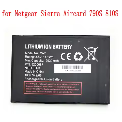 3.8V 2930mAh W-7 Battery For Netgear Sierra Aircard 790S 810S Wireless Router Rechargeable Batteries