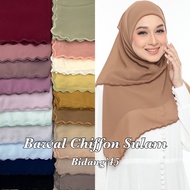 BAWAL CHIFFON SULAM KLASIK BIDANG 45 | BAWAL SULAM BIDANG 45 | TUDUNG SULAM KLASIK CHIFFON EMBROIDER