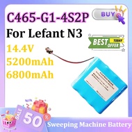 New Vacuum Cleaner Battery C465-G1-4S2P 14.4V 5200mAh 6800mAh for Lefant N3 Sweeping Machine Battery