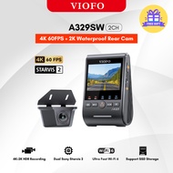 VIOFO A329SW 2CH Dash Cam 4K 60Fps With Waterproof Rear Camera