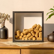 Red Wine Cork Display Frame Wine Cork Photo Frame Wine Bottle Cork Storage Box Collection Collection
