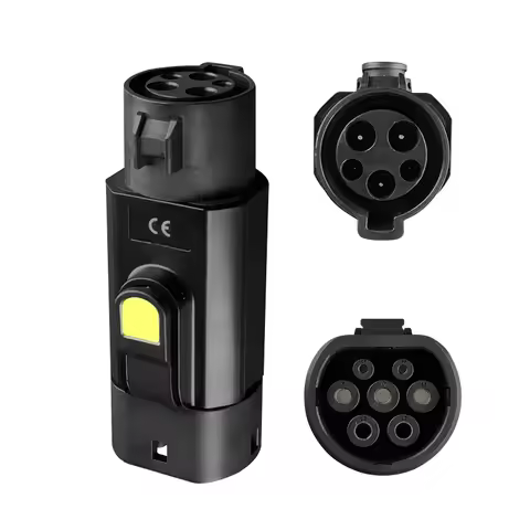 Type 1 to Type 2 EV Charger Adapter 32A EV Charger Connector SAE J1772 to Type 2 Adapter for Electri