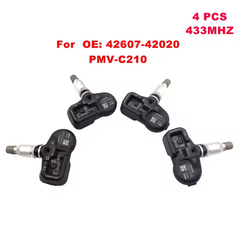 4PCS 433MHz TPMS Sensor for Toyota Hilux Fortuner FJ Cruiser Hiace Lexus NX IS 42607-42020 PMV-C210