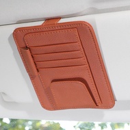 Car Sun Visor Driver ID Bill Storage Multi-Function Car Card Holder Card Holder Car Glasses Holder C