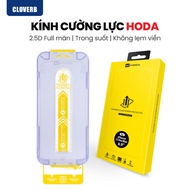 Hoda Full Screen Tempered Glass with Self-Adhesive Frame for iPhone 14/15/16/17 - CloverB