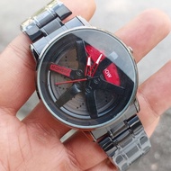 3D Sport Rim Hub Wheel Car Watches Men Sports Watch