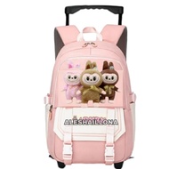 Children's backpacks, trolley bags, cinnamoroll suitcases, children's KUROMI push bags, trolley bags