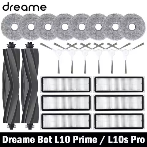 Dreame Bot L10 Prime / L10s Pro / L10 Pro Accessories Main Side Brush Hepa Filter Mop Cloth robot Re