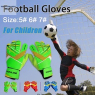 TUS ถุงมือผู้รักษาประตูเกมถุงมือโกลสำหรับฟุตบอล1คู่,ถุงมือผู้รักษาประตูอุปกรณ์ป้องกันป้องกันขนาด5-7ฟุตบอลเด็ก