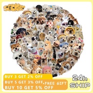 100pcs Funny Meme Dog Graffiti Sticker Kid Gift DIY Laptop Waterproof Transparent PET Sticker