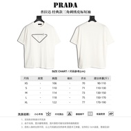 PRADA Summer Short-Sleeved T-Shirt Large Size Classic Style Design Sense Outdoor Original Design All