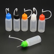10ml Half-transparent Pe Cosmetic Liquid Dispensing Bottle Colorful Needle Hole Syringe Soft Bottle