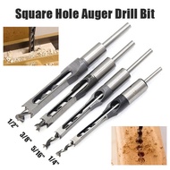 6.4mm/8mm//9.5mm/12.7mm 4Pcs Quare Hole Drill, Woodworking Square Hole Drill Bit for Wood, marble