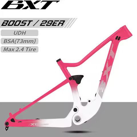 BXT 29er Full Suspension Frame XC Cross Country Carbon Frame Boost 148*12mm Carbon Bicycle Frame use