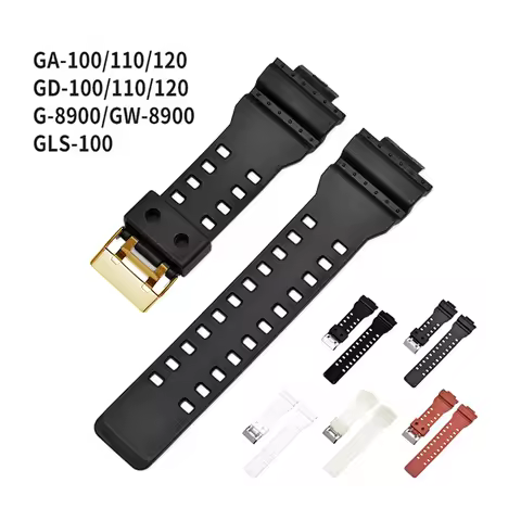 Silicone Watch Band for Casio G-Shock GA-100/110/120/150/200/300 400 700 GD-100/110/120 G-8900 GLS-1