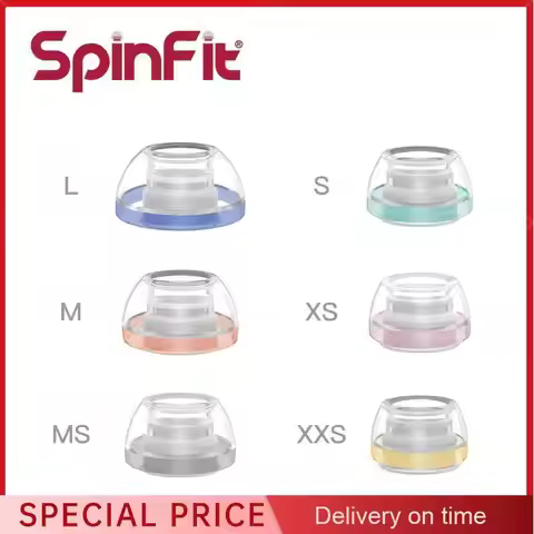 SpinFit AuraFine EarTips Aura-Rib 3D Axis Silicone Earphone Earbuds for AirPods Pro 3 Invisible Fit 