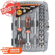 Tactix Sq1 Socket Wrench Set 4 Inch 5.5-14 Mm 37 Pcs