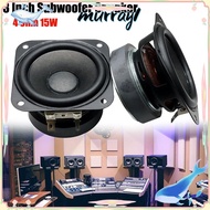 MURRAY Subwoofer Speaker, Convex Cap 4 Ohm 15W Bass Square Woofer,  2 Inch 3 Inch Speakers Audio DIY