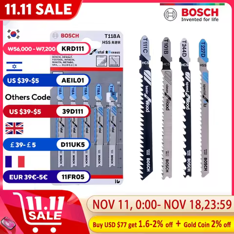 Bosch saw blade for Metal Wood cutting Jig-saw saw blade T111C T118A T118B T244D T344D T144D T301CD 