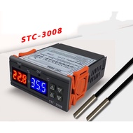 Stc-3008 Microcomputer Digital Display Smart Thermostat Electronic Dual Temperature Dual Control Adjustable Temperature Con
