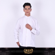 Baju Koko BHS Classic Motif Ahnaf Putih