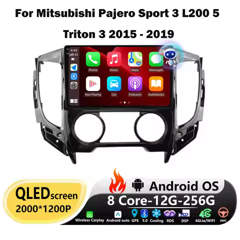 Car Radio GPS Multimedia Player Tools For Mitsubishi Pajero Sport 3 L200 5 Triton 3 2015 - 2019 Andr