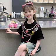 Children Children's Clothing T-Shirts Girls' Clothing Short-Sleeved T-Shirts Children's Loose Fashio