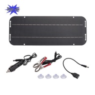 12V 6W Solar Panels Charger Car Motorcycle Kick Scooter Portable Solar Panel Car Charger Battery Eff