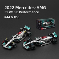 Bburago 1:43 2022 Mercedes-AMG W13 F1-75 MCL36 C42 RB18 F1 Formula Racing Car Static Simulation Diec