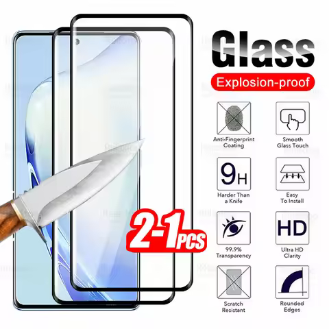 1-2Pcs 3D Curved Tempered Glass For Vivo V27 Pro Screen Protector Vivi V27Pro VivoV27 V 27 27V VivoV